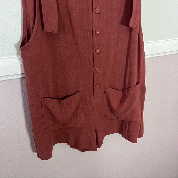 Forever 21 Rust Jumper with Adjustable Straps - Swim Cover Up Medium - Picture 5 of 13